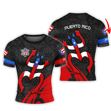 Personalized Puerto Rican Spirit Rash Guard