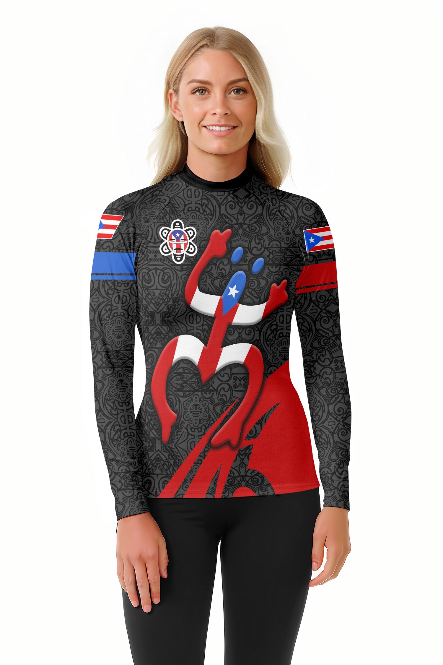Personalized Puerto Rican Spirit Rash Guard
