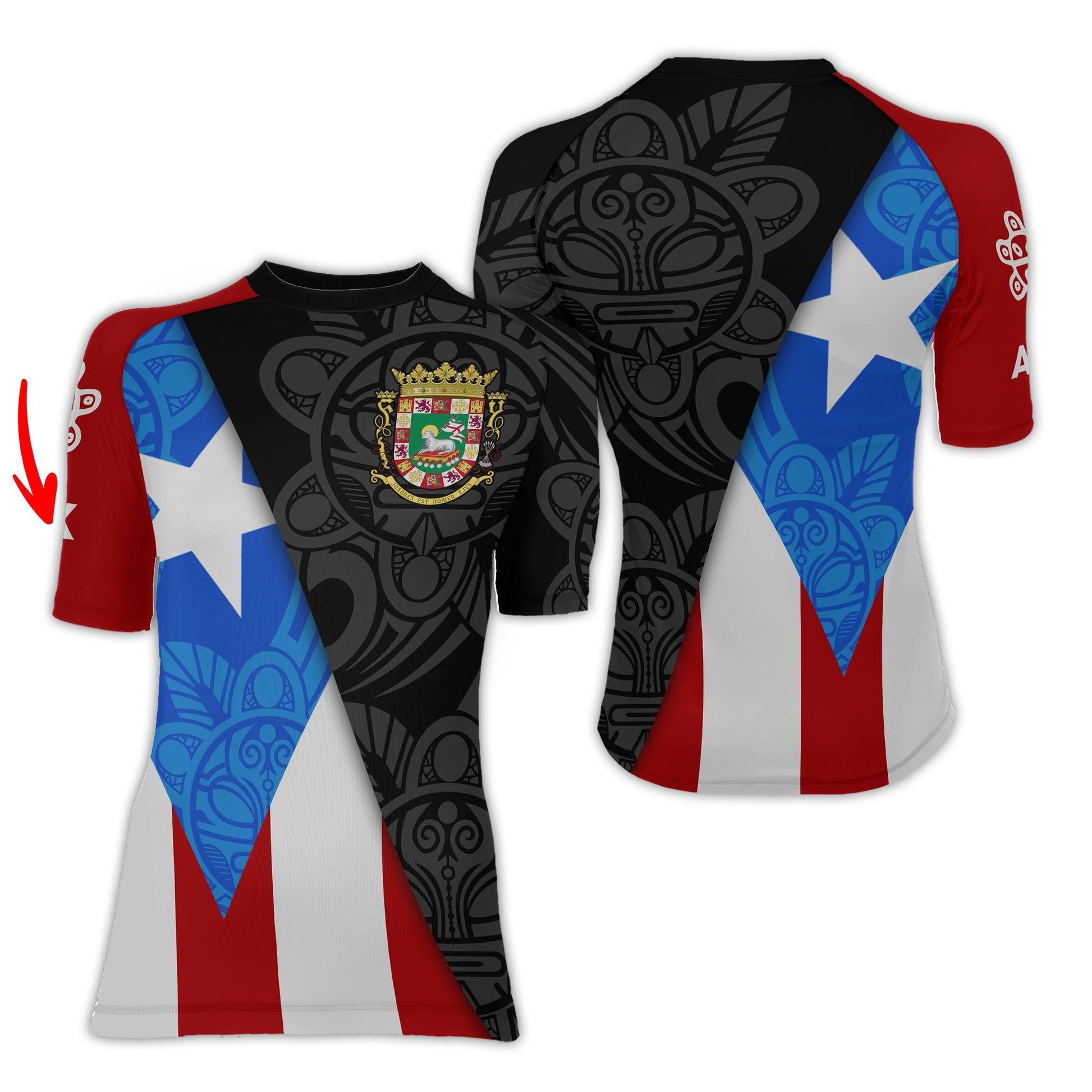 Personalized Puerto Rico Resilience Rash Guard