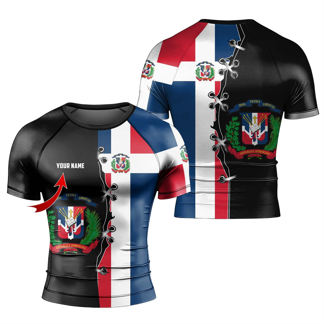 Personalized Quisqueya Guardian Rash Guard