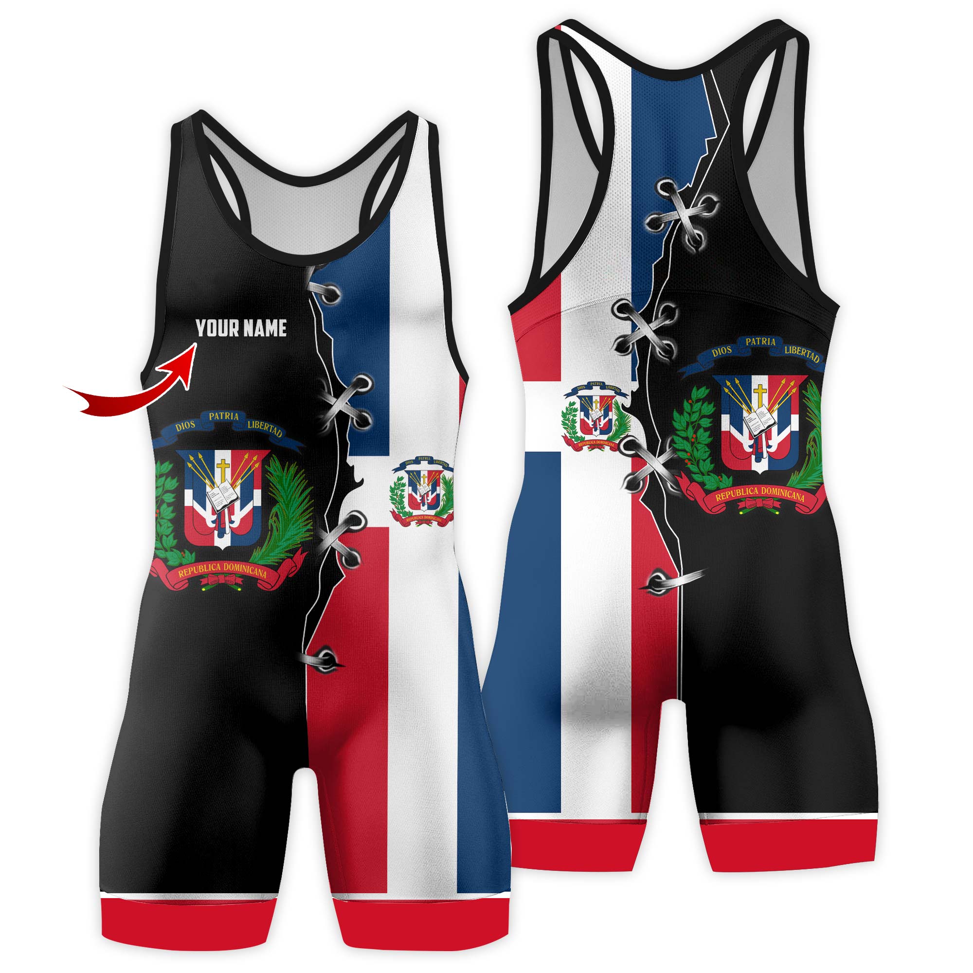 Personalized Quisqueya Guardian Wrestling Singlets