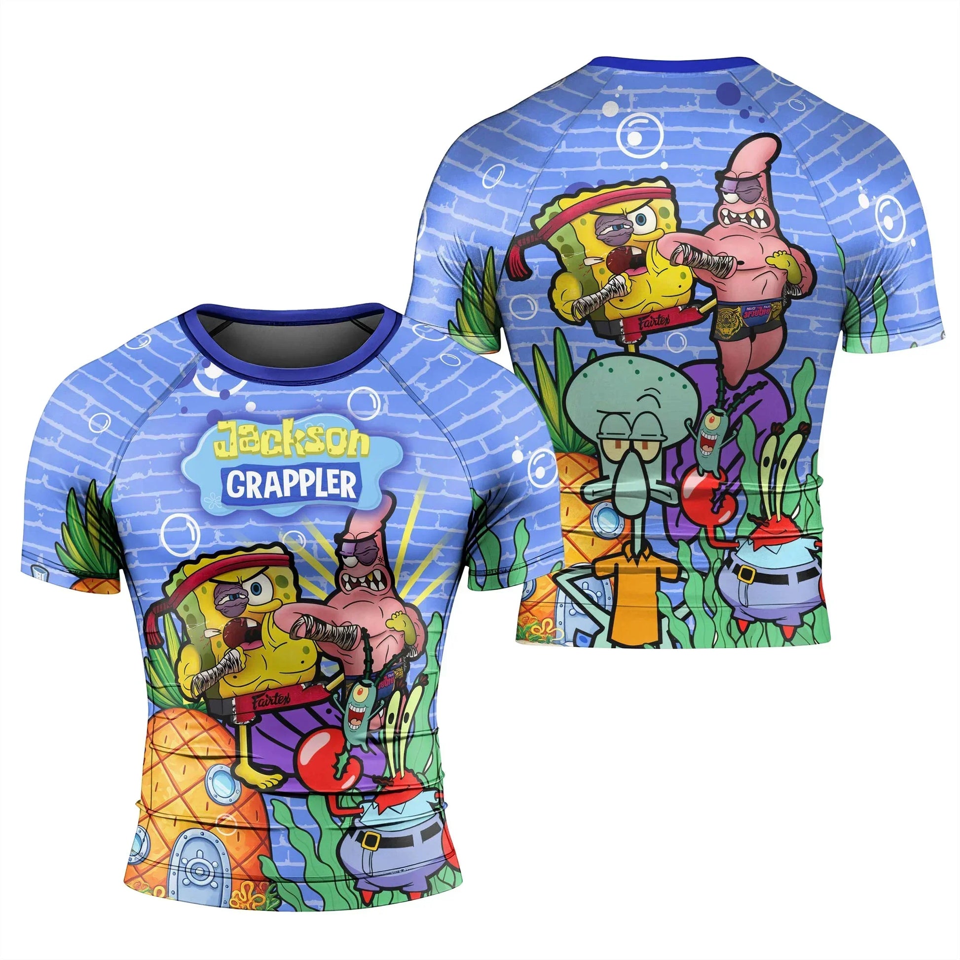 Personalized Spongebob Martial Art Rash Guard