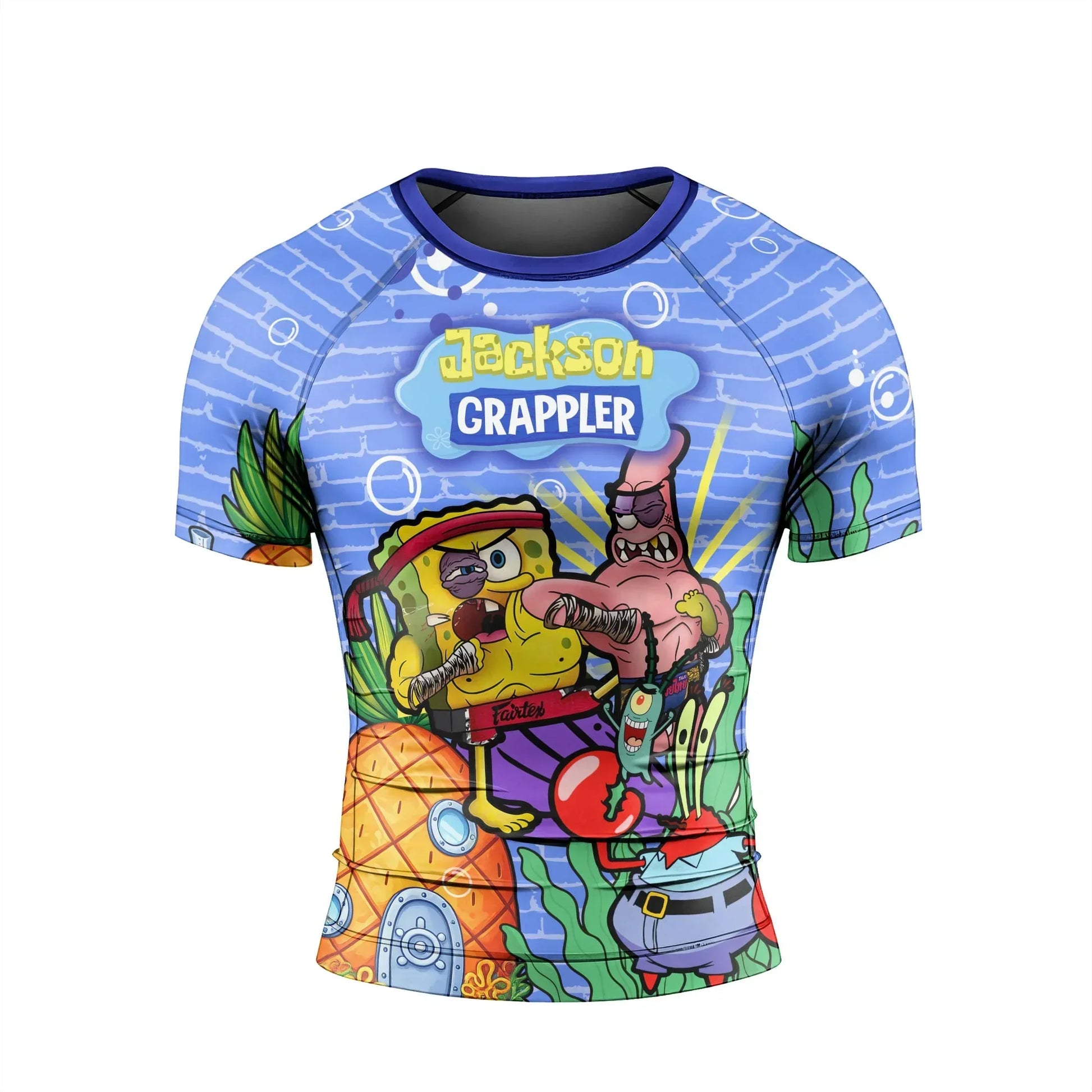 Personalized Spongebob Martial Art Rash Guard