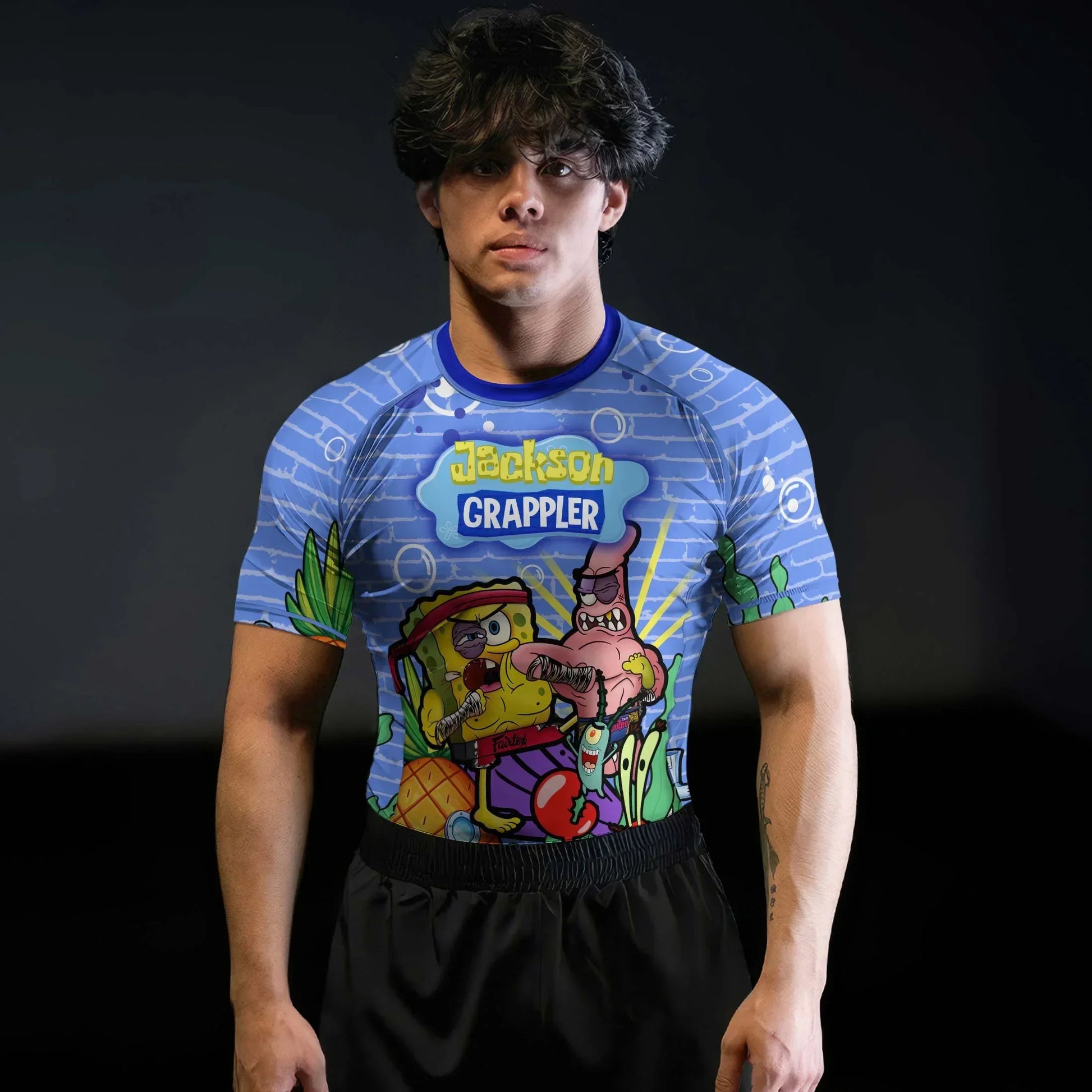 Personalized Spongebob Martial Art Rash Guard