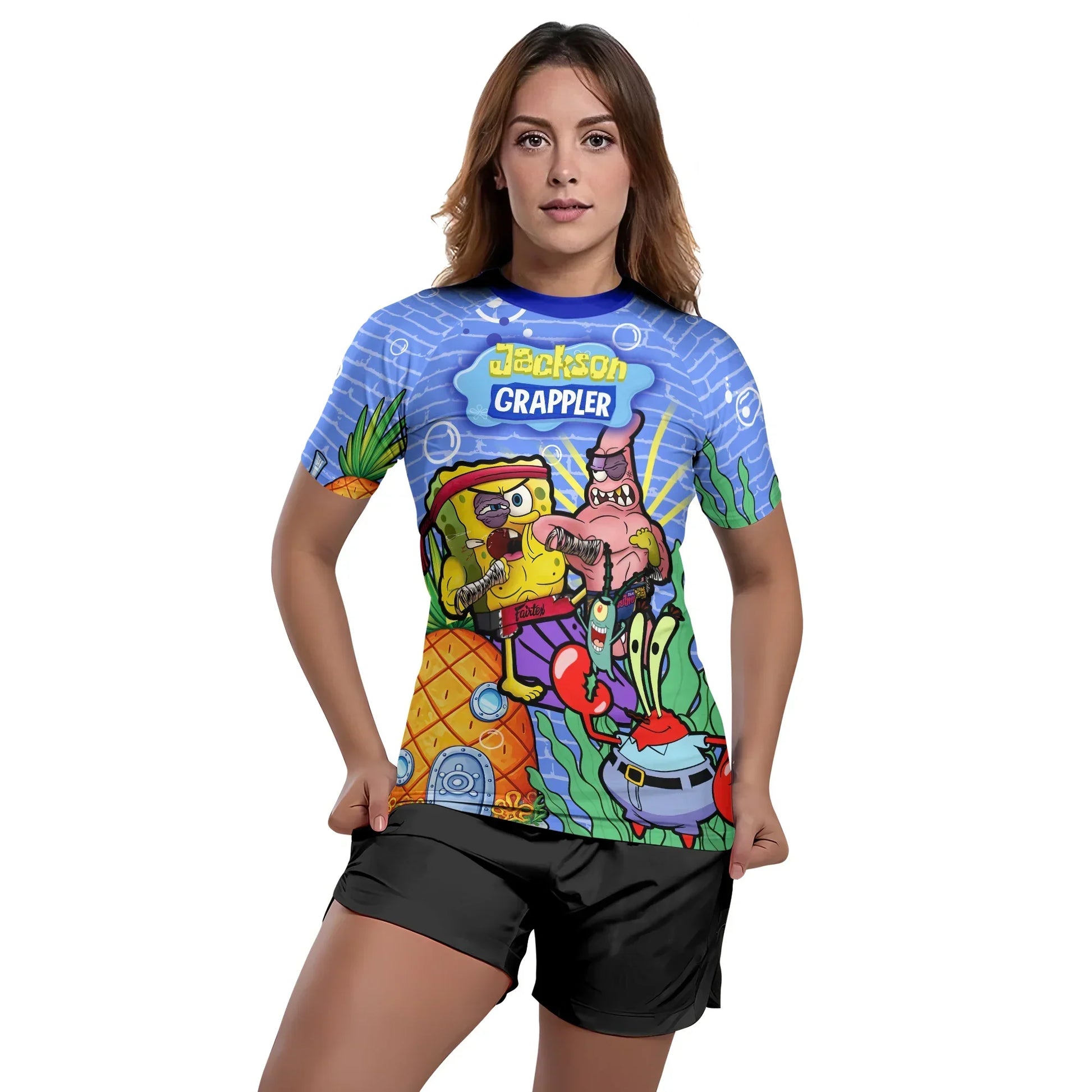 Personalized Spongebob Martial Art Rash Guard