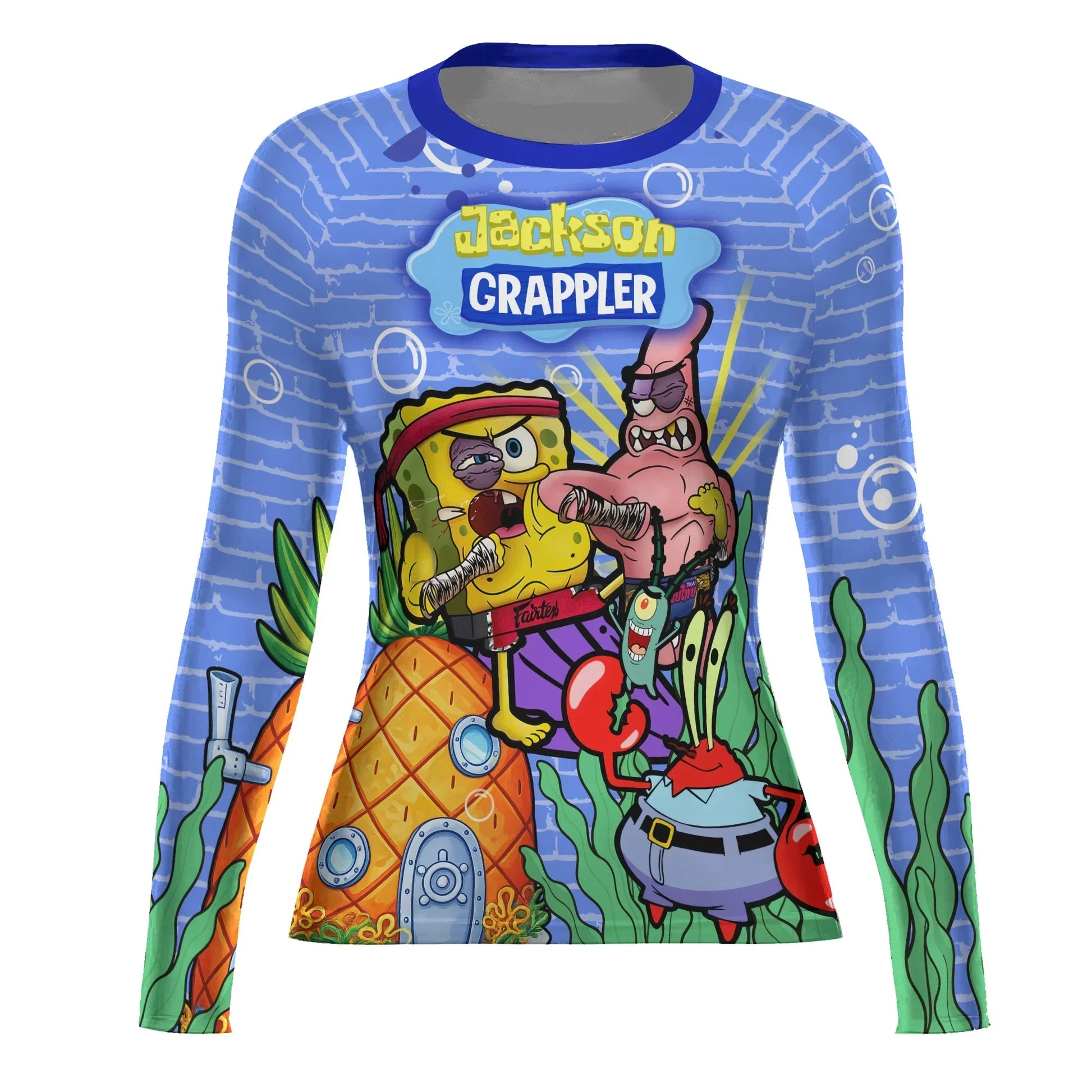 Personalized Spongebob Martial Art Rash Guard