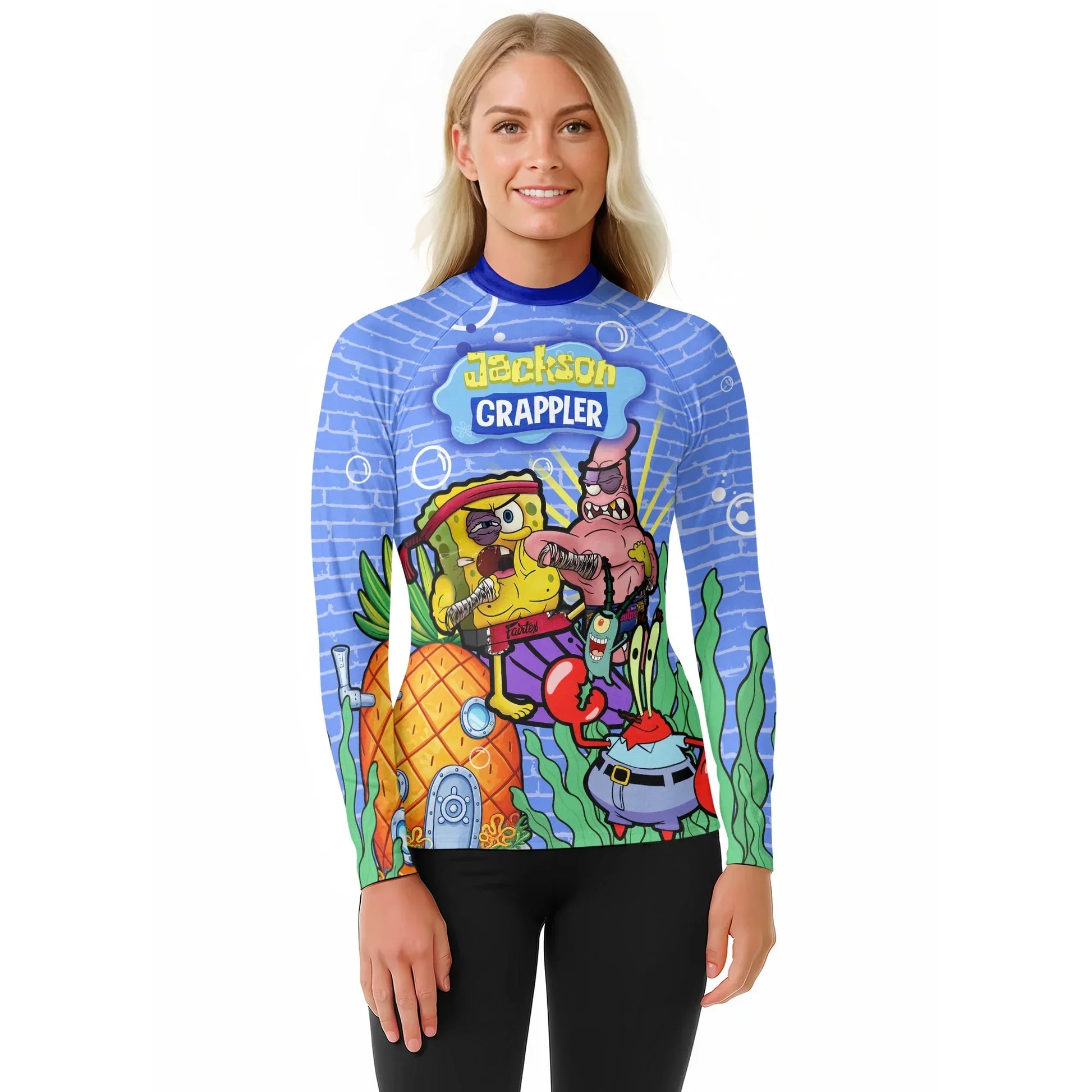 Personalized Spongebob Martial Art Rash Guard