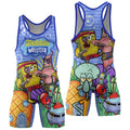 Personalized Spongebob Martial Art Wrestling Singlet