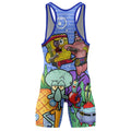 Personalized Spongebob Martial Art Wrestling Singlet