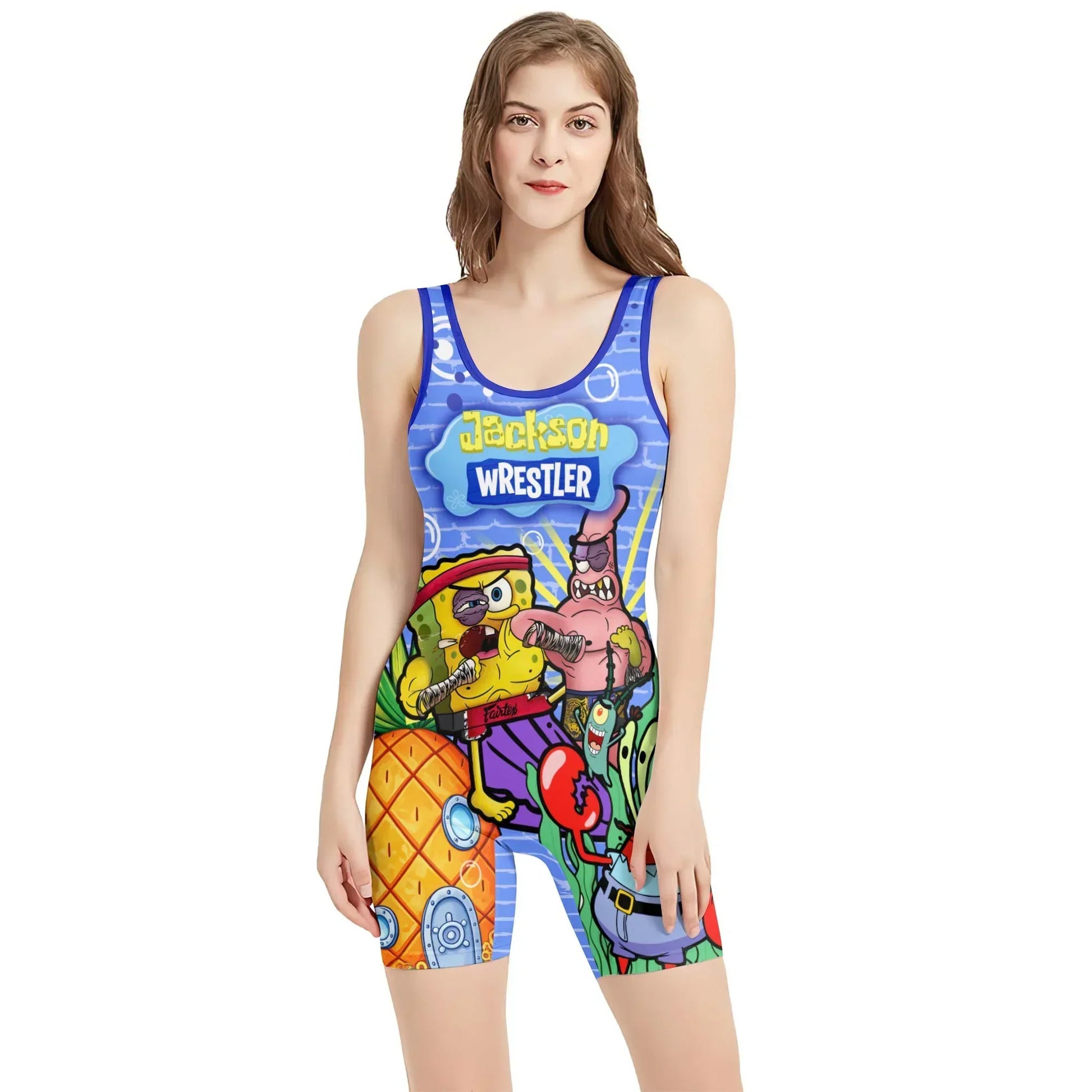 Personalized Spongebob Martial Art Wrestling Singlet