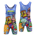 Personalized Spongebob Martial Art Wrestling Singlet