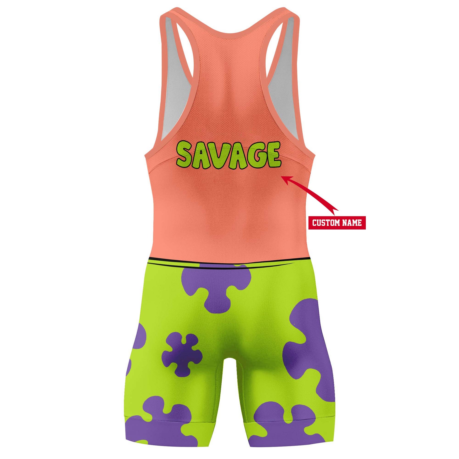 Personalized Spongebob Patrick Star Wrestling Singlet