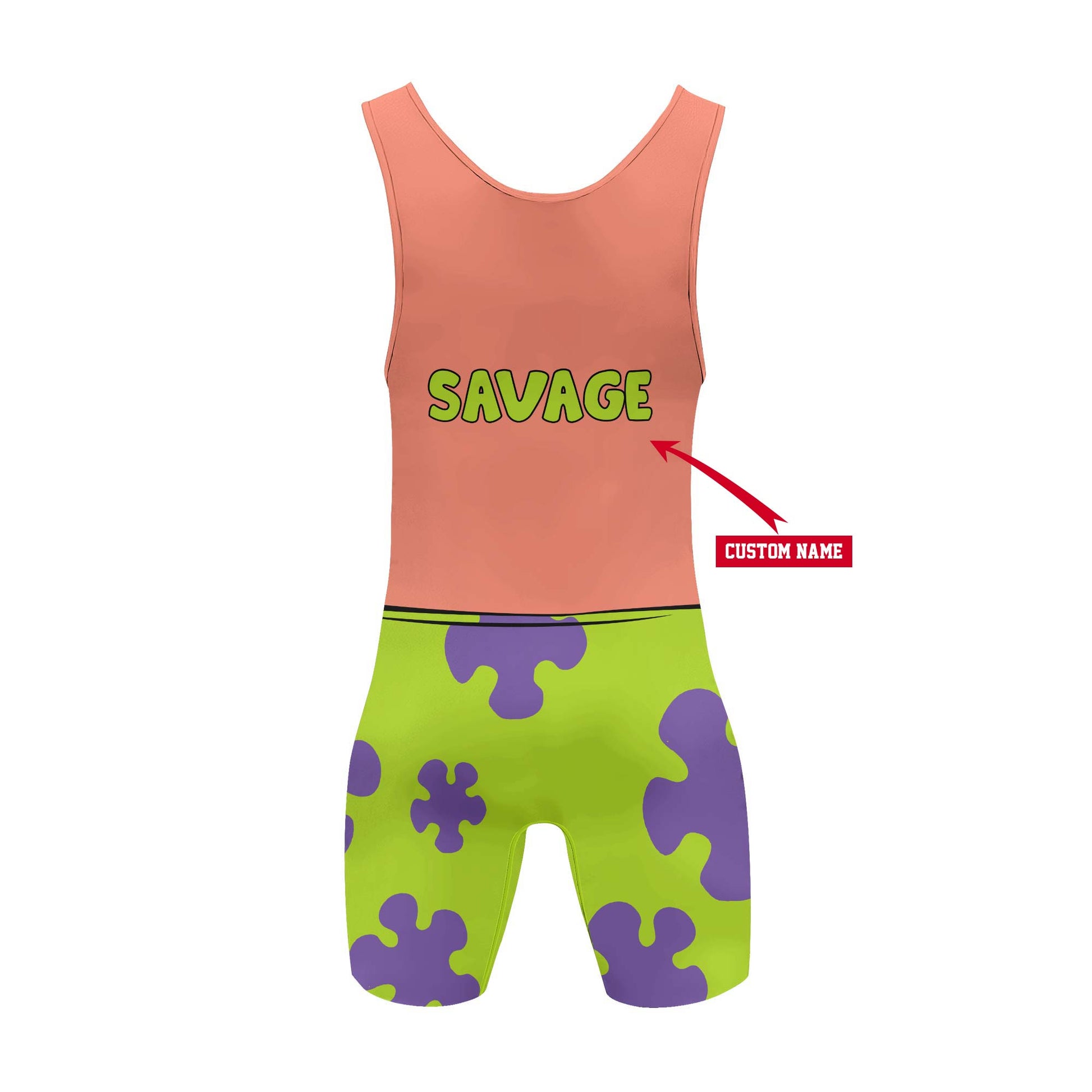 Personalized Spongebob Patrick Star Wrestling Singlet