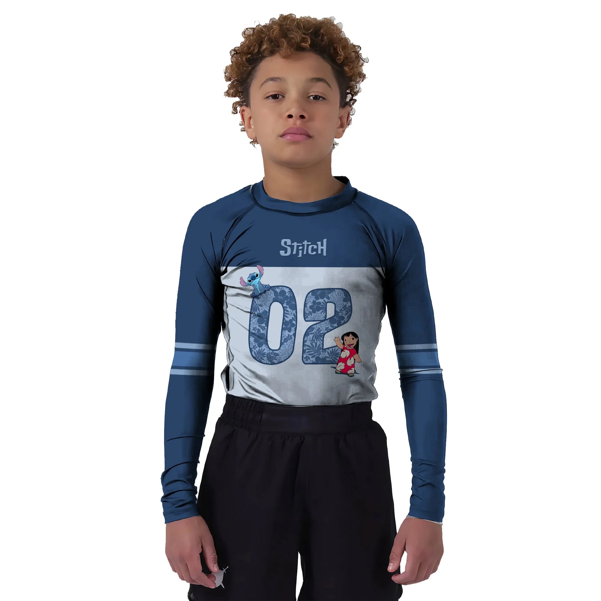 Personalized Stitch Kids Rash Guard