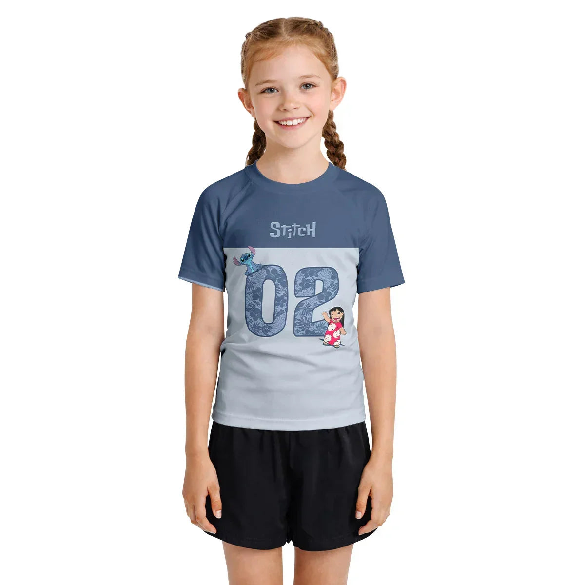 Personalized Stitch Kids Rash Guard