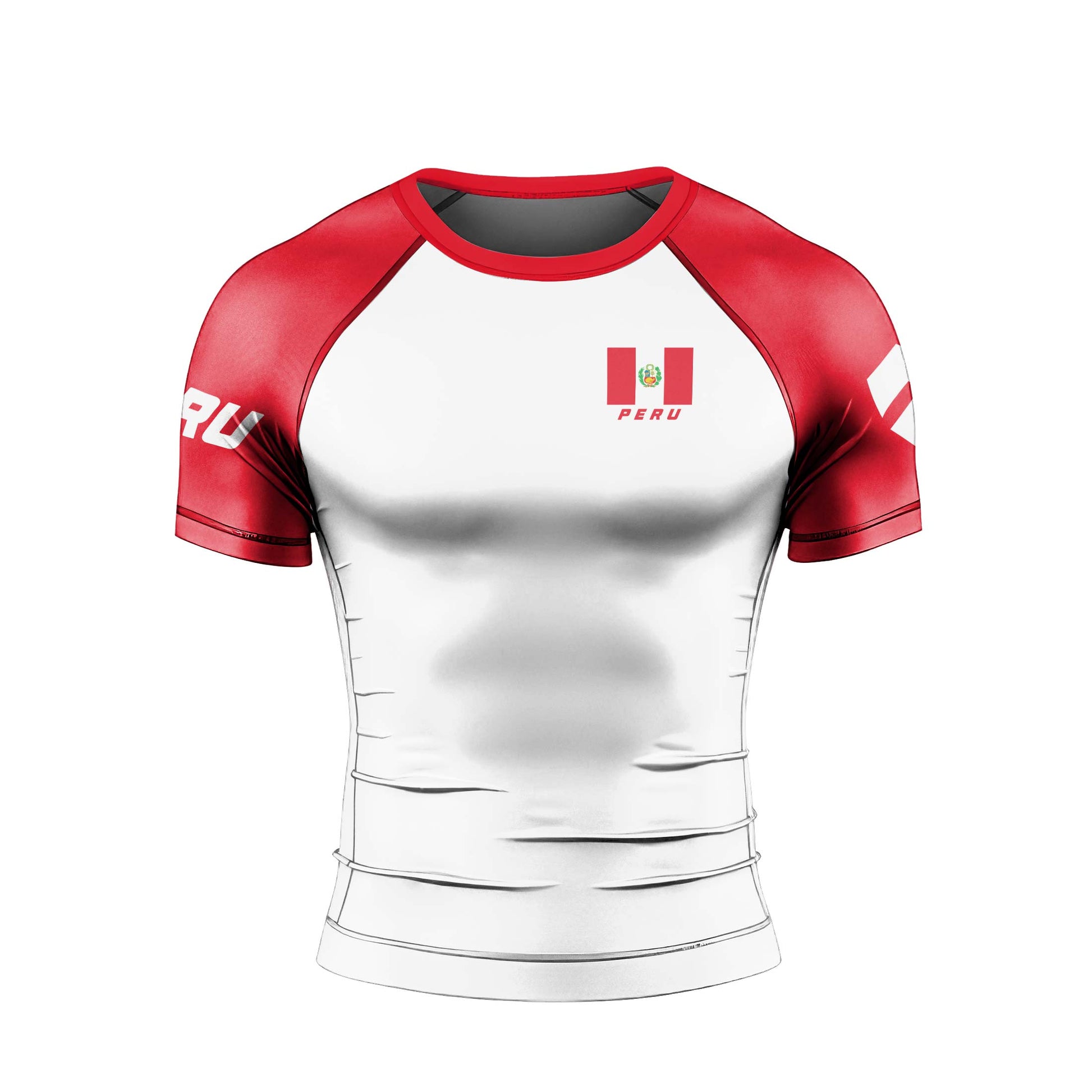 Peru Flag Rash Guard