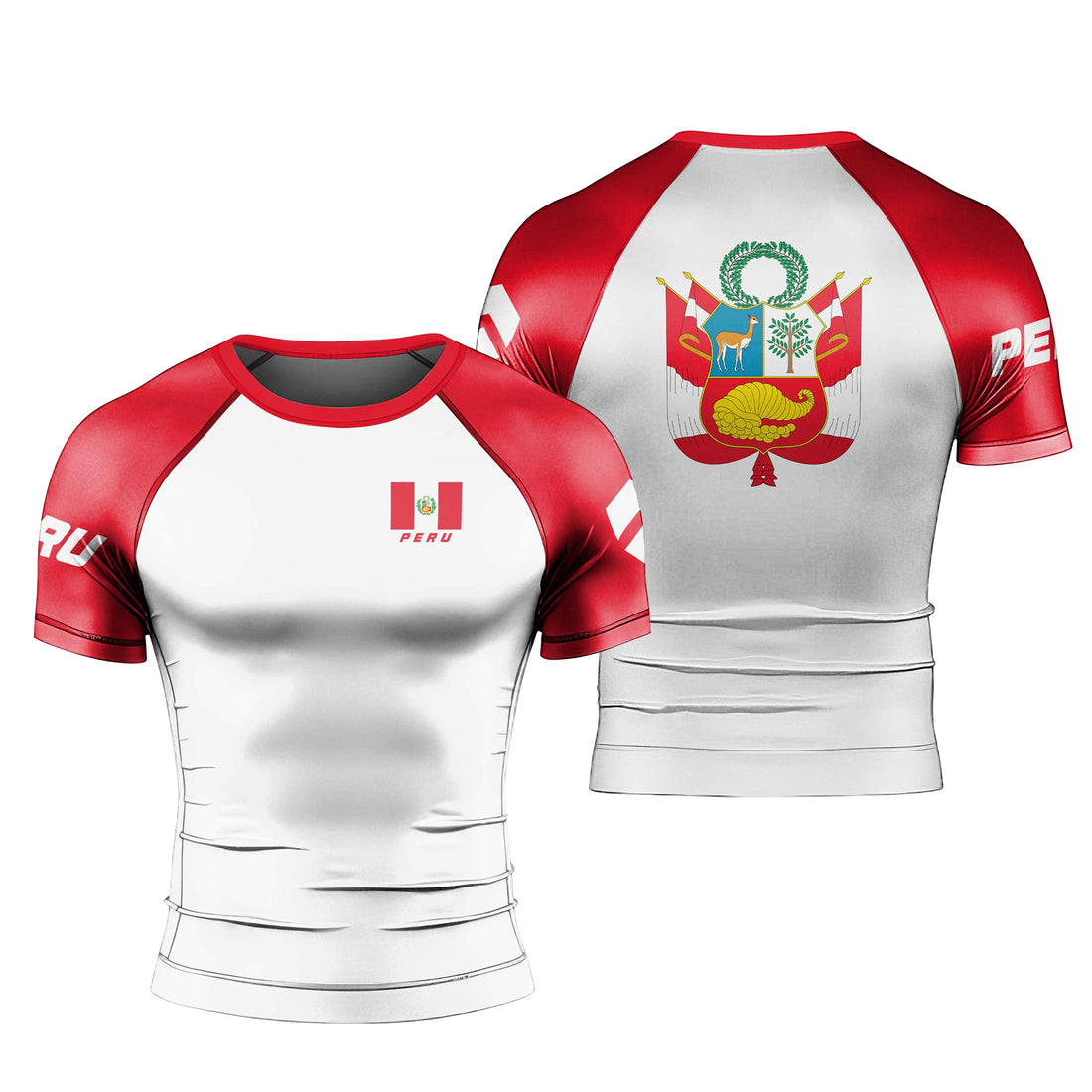 Peru Flag Rash Guard