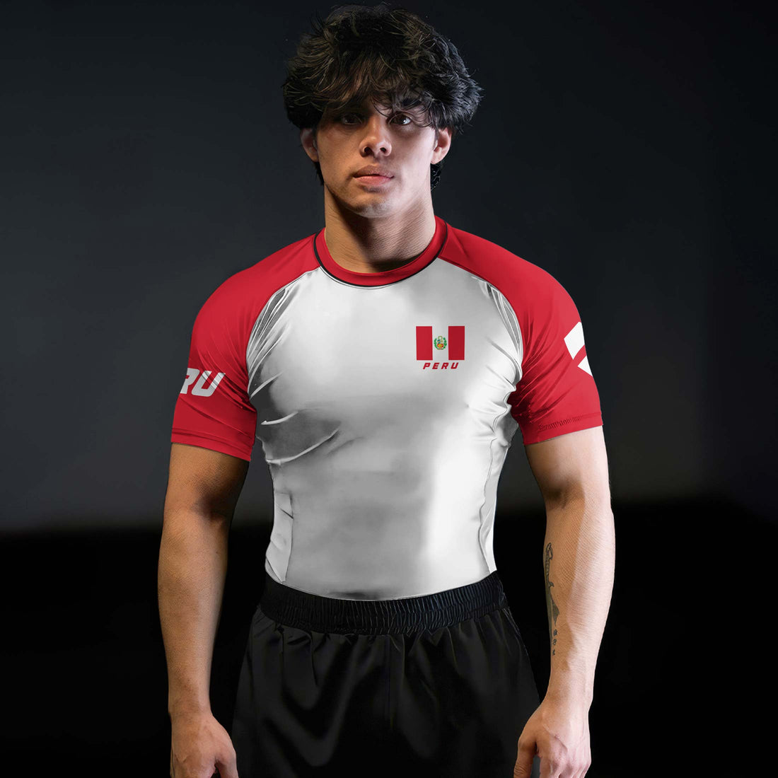 Peru Flag Rash Guard