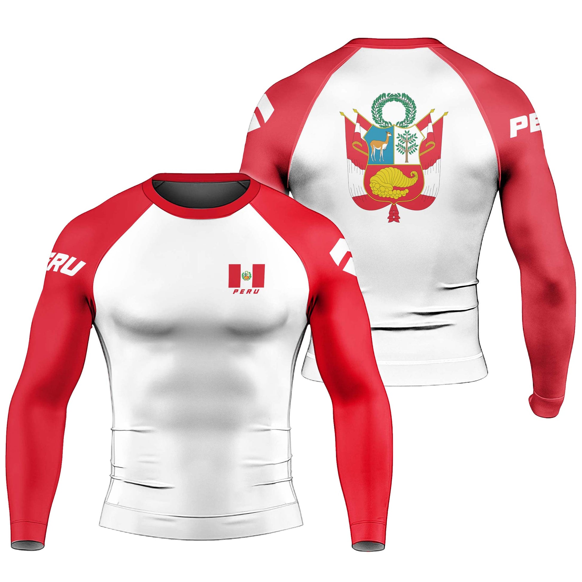 Peru Flag Rash Guard