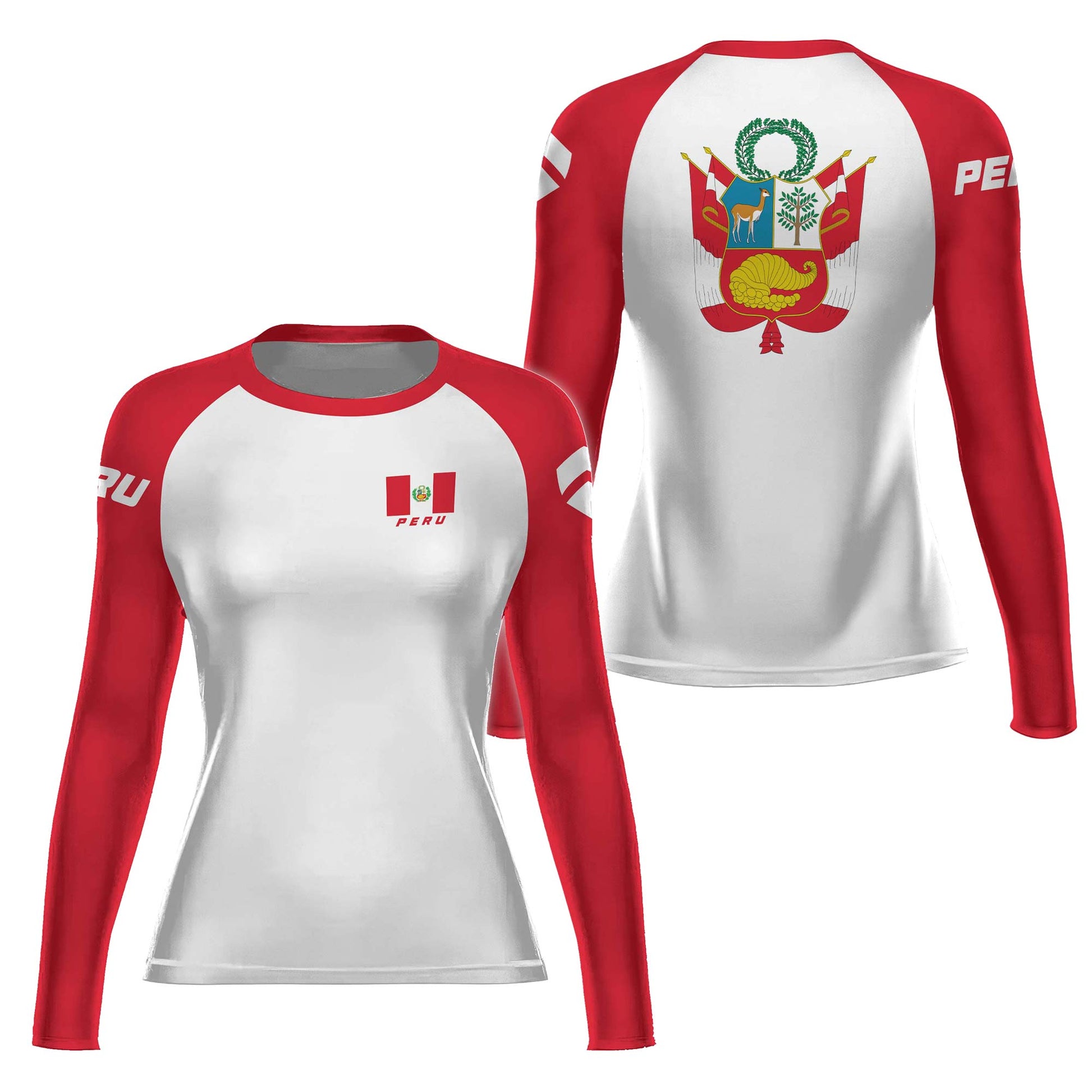 Peru Flag Rash Guard