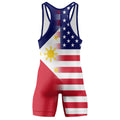 Philippines And American Wrestling Singlet