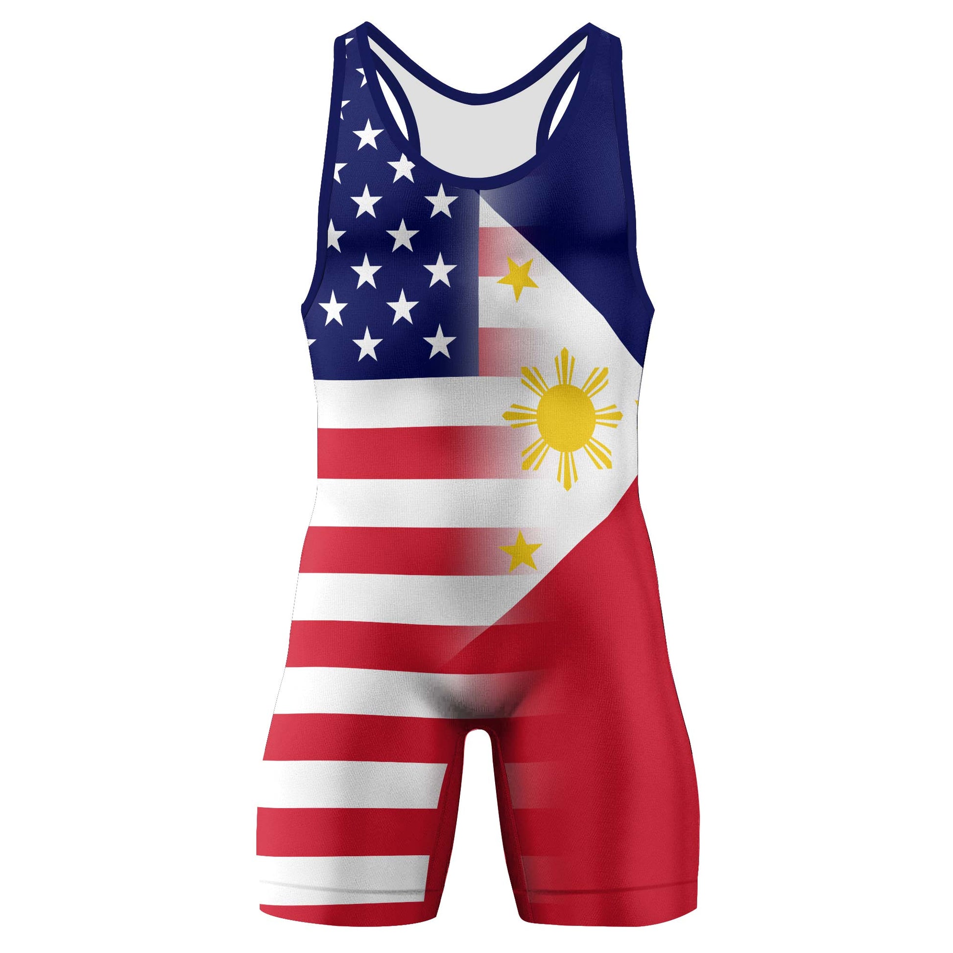 Philippines And American Wrestling Singlet