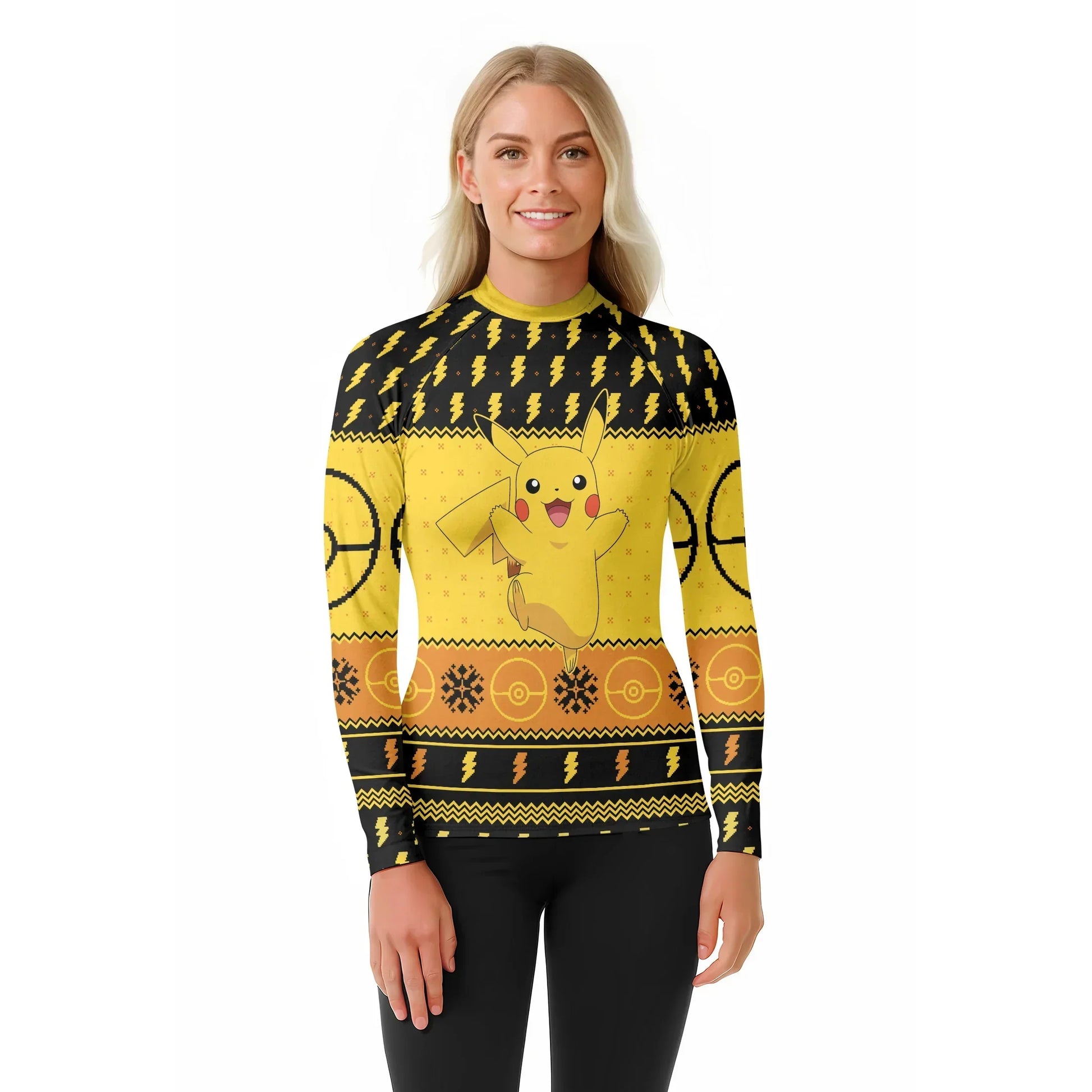 Pikachu Christmas Cheer Rash Guard