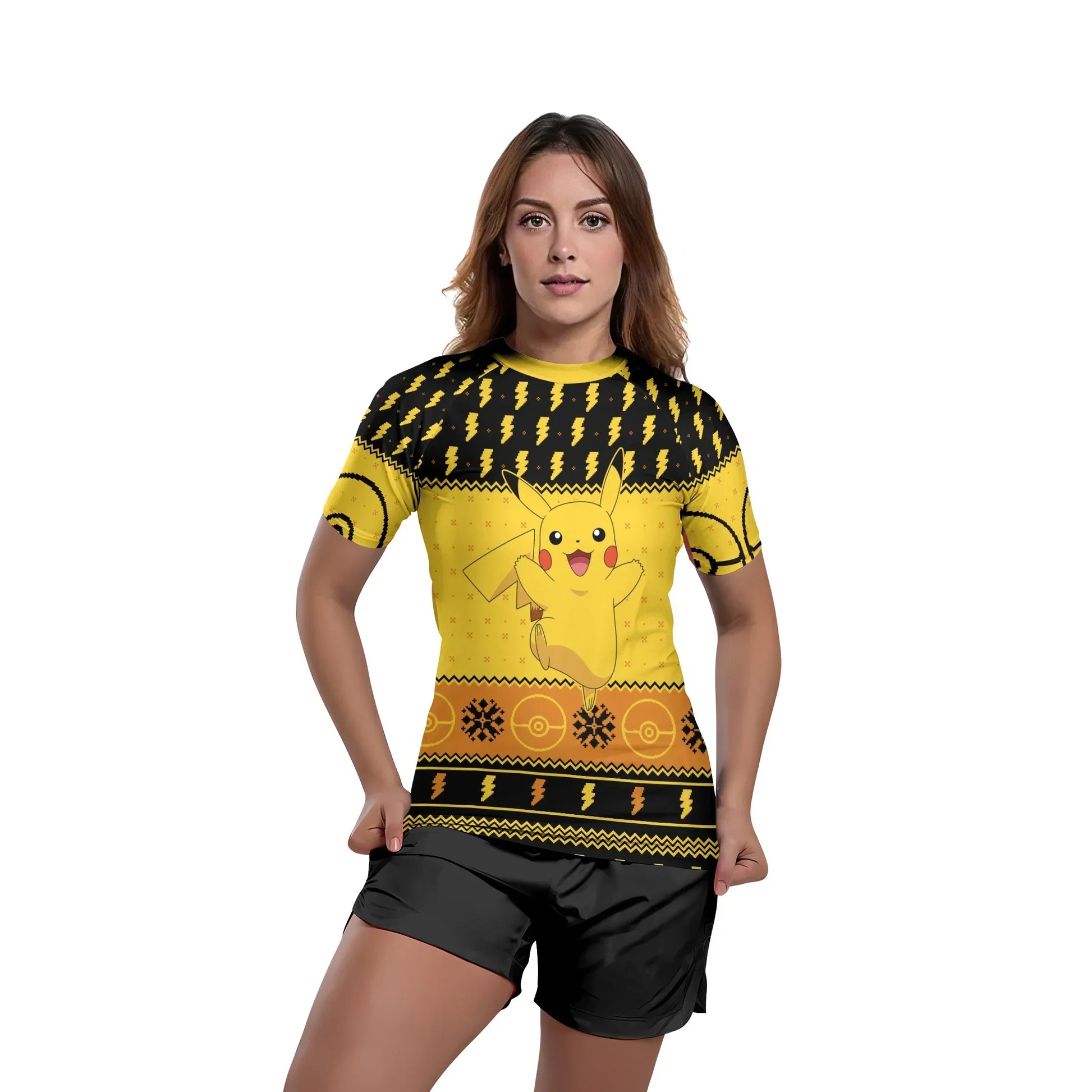 Pikachu Christmas Cheer Rash Guard