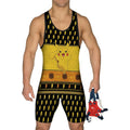 Pikachu Christmas Cheer Wrestling Singlet