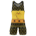 Pikachu Christmas Cheer Wrestling Singlet