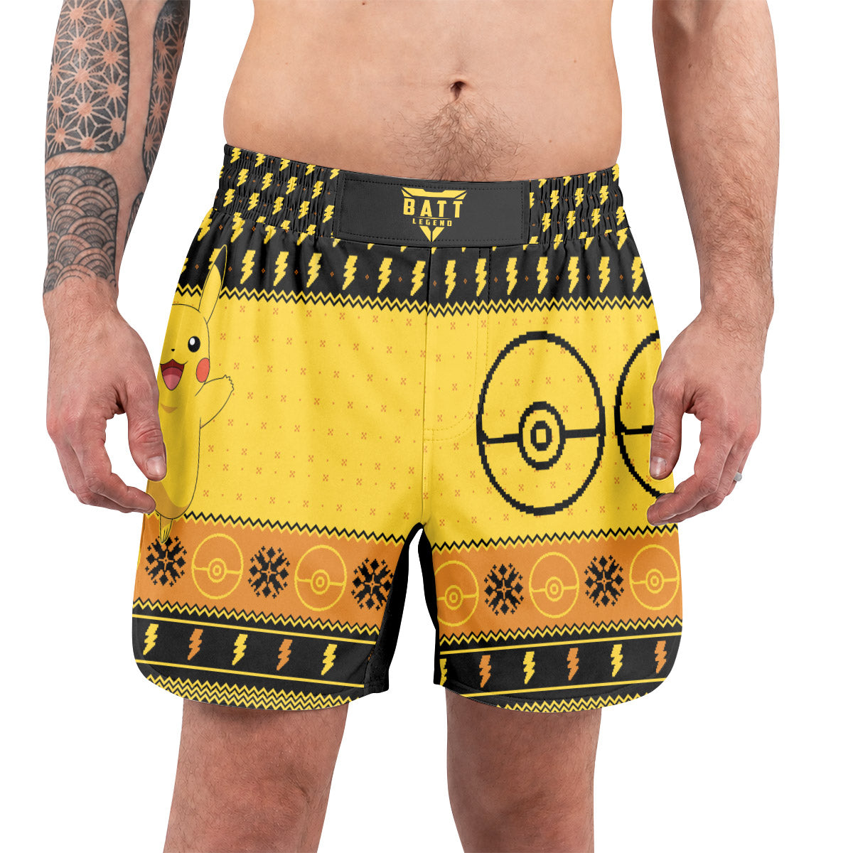 Pikachu Christmas Cheer Grappling Shorts
