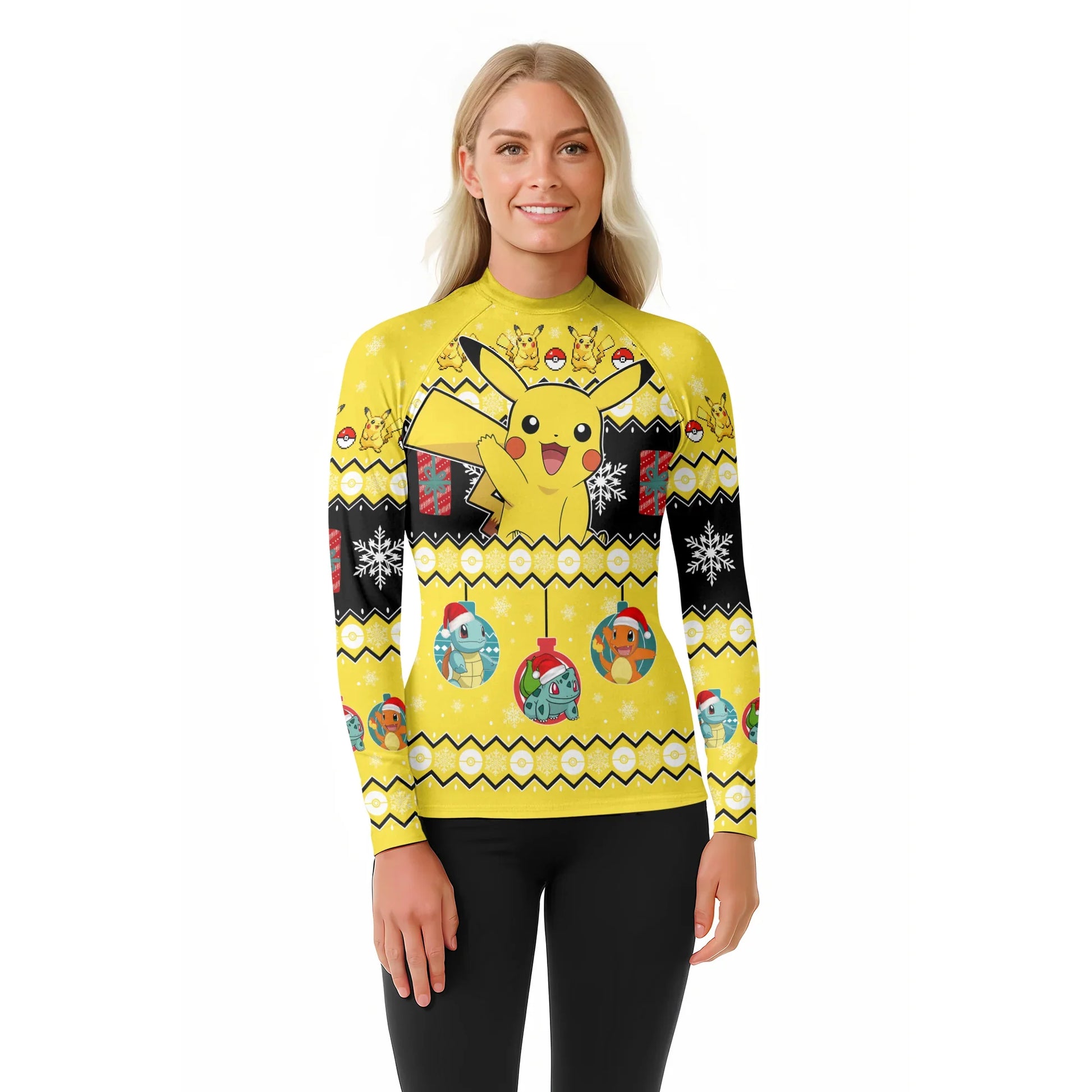 Pikachu Christmas Rash Guard