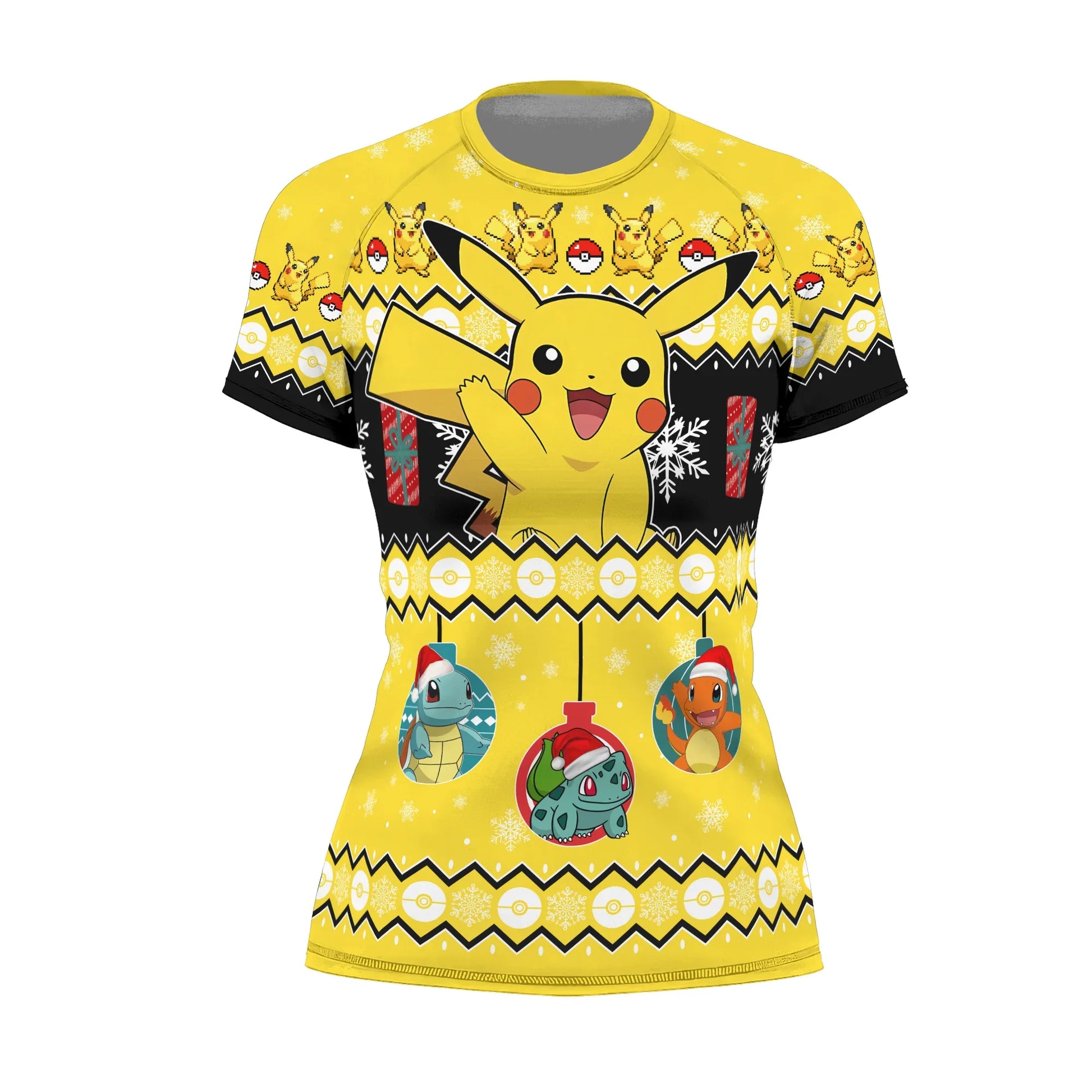 Pikachu Christmas Rash Guard