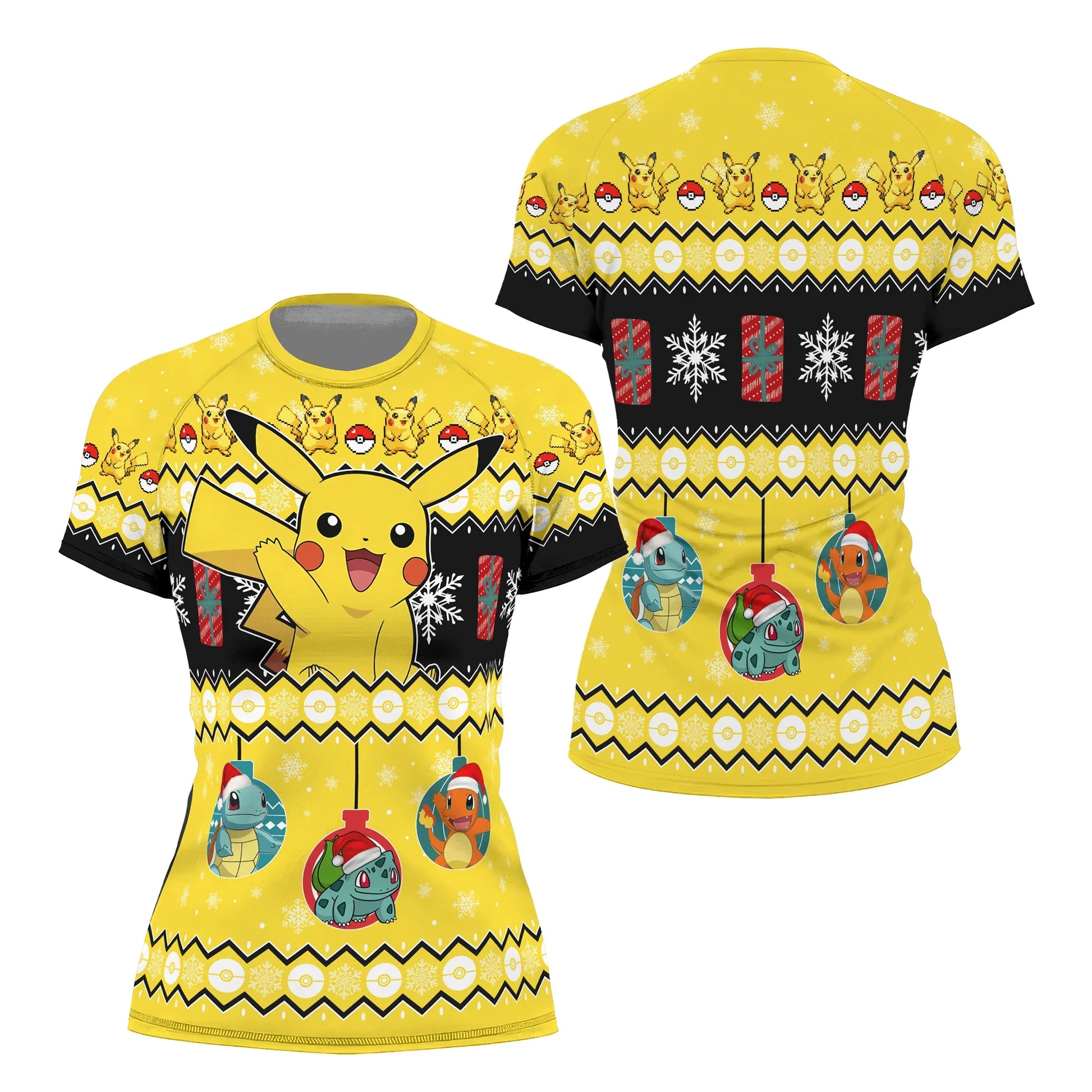 Pikachu Christmas Rash Guard