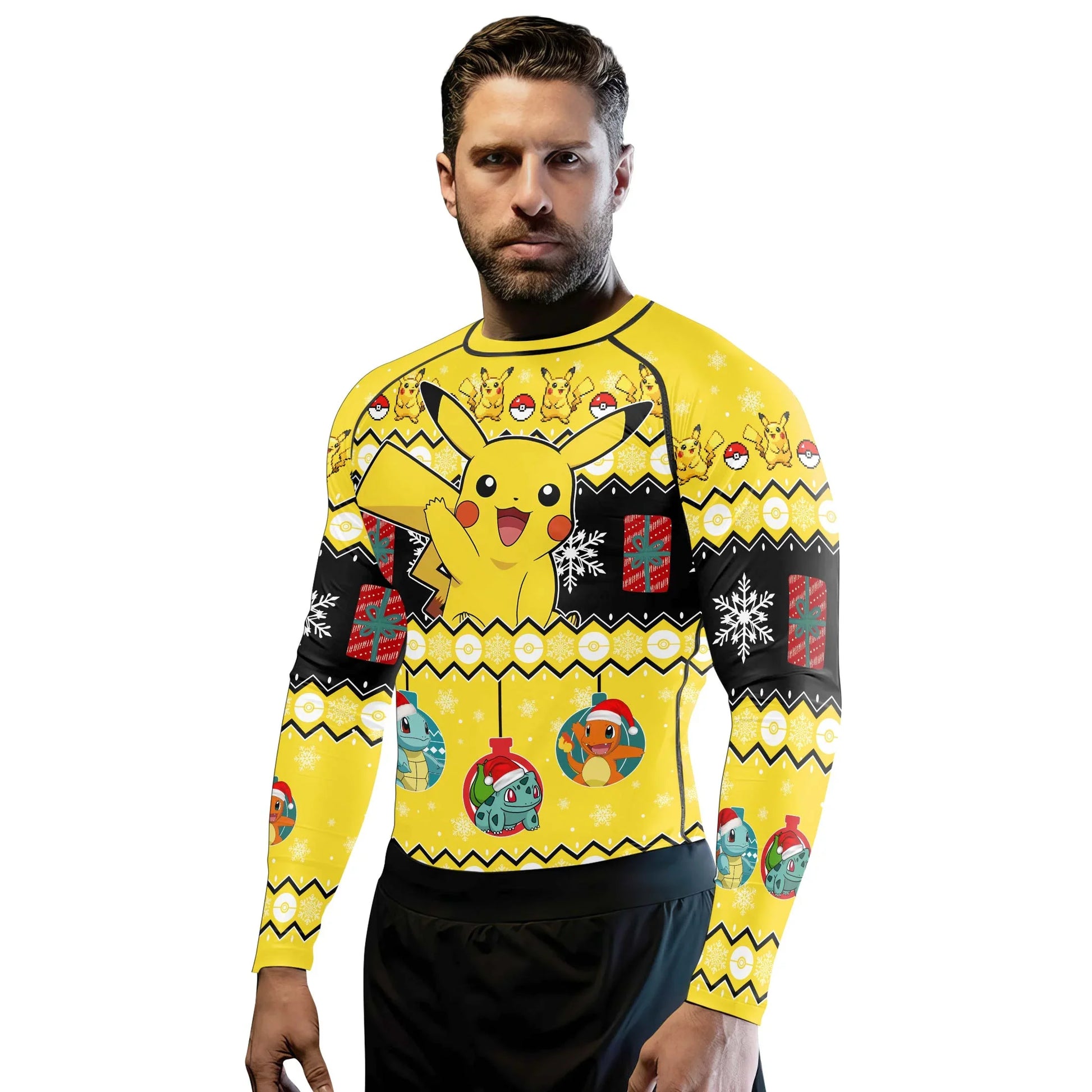 Pikachu Christmas Rash Guard