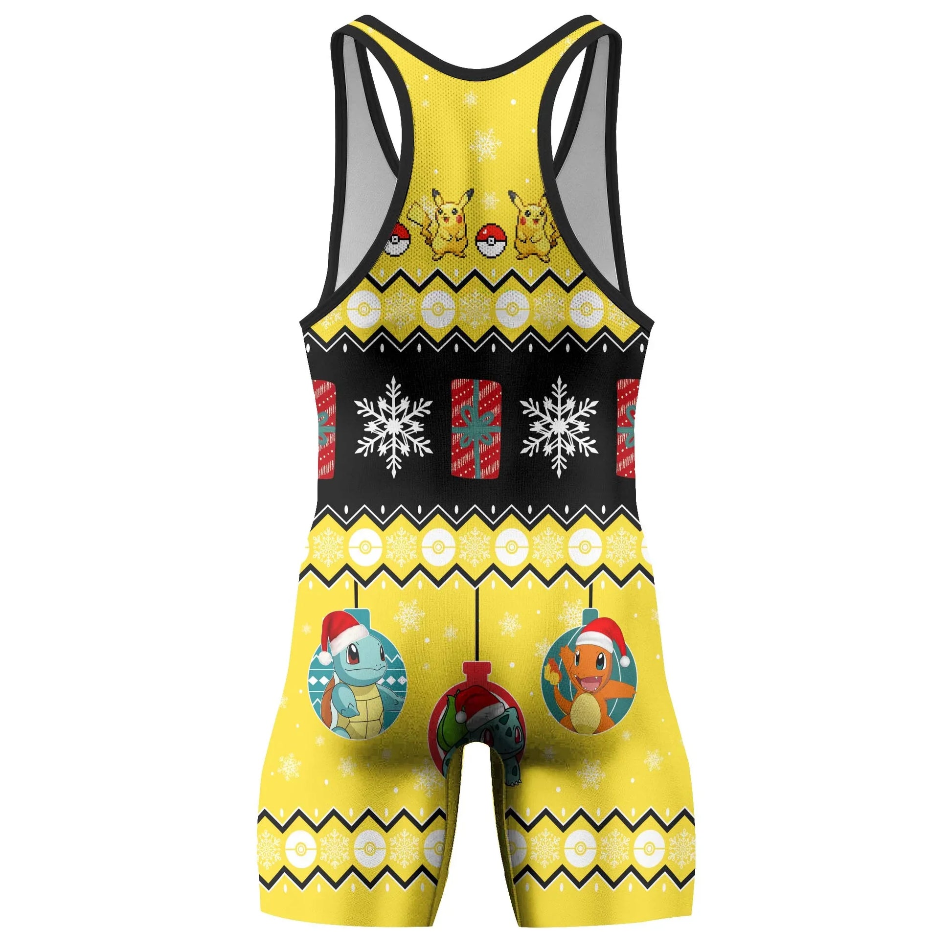 Pikachu Christmas Wrestling Singlet