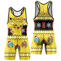 Pikachu Christmas Wrestling Singlet