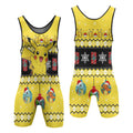 Pikachu Christmas Wrestling Singlet