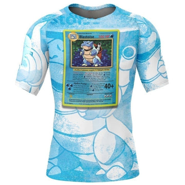 Pokemon Blastoise Card Rash Guard