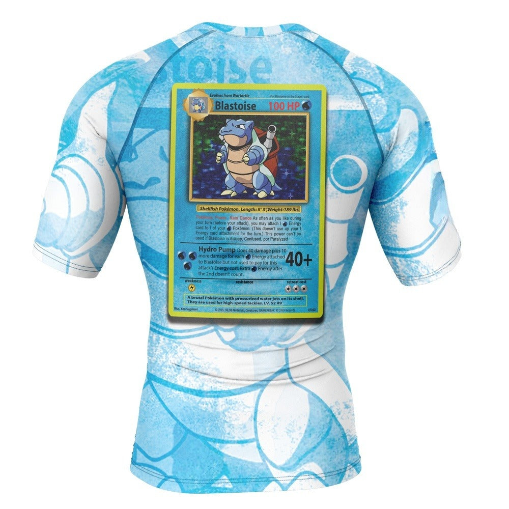 Pokemon Blastoise Card Rash Guard