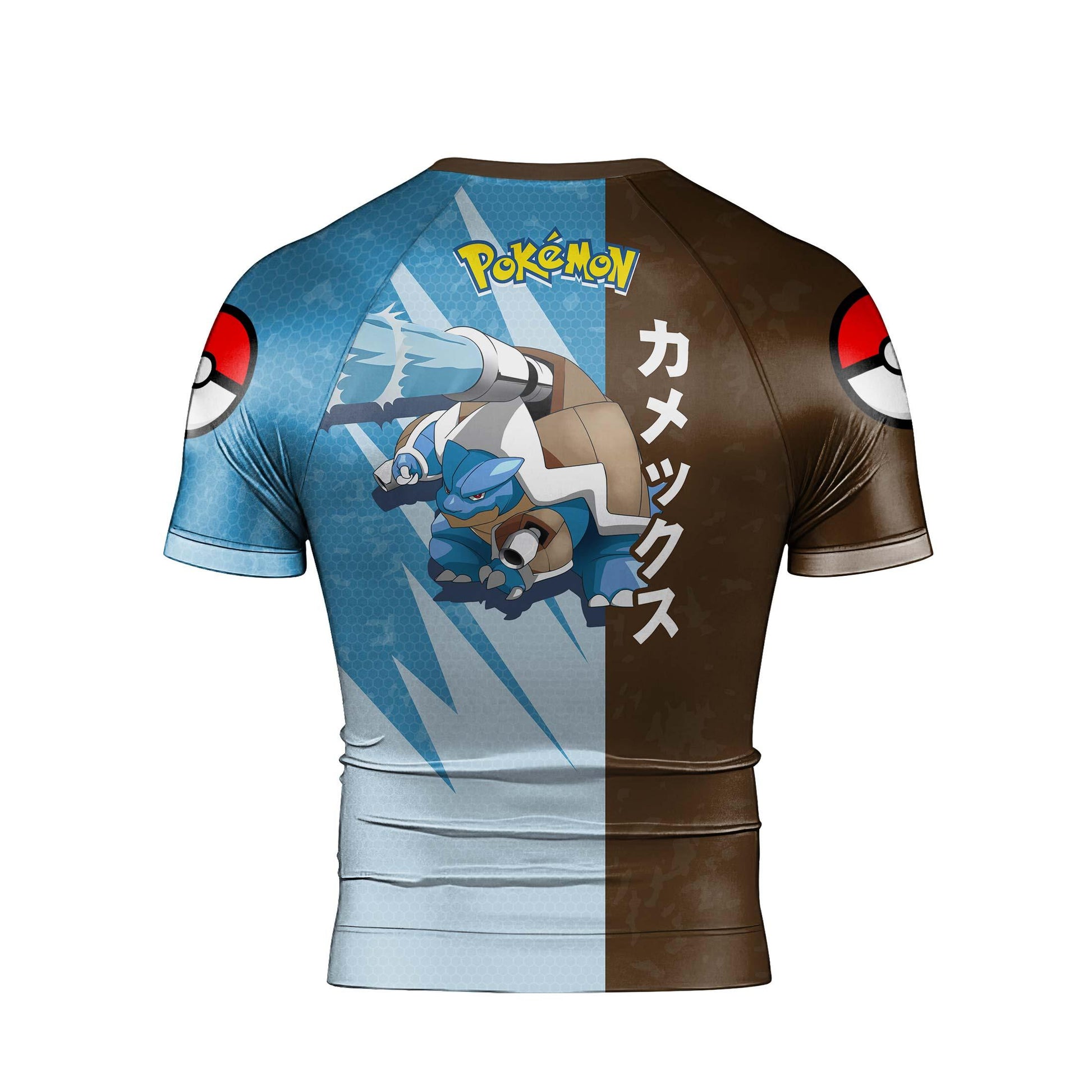 Pokemon Blastoise Water Cannon Rash Guard