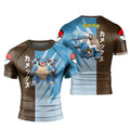 Pokemon Blastoise Water Cannon Rash Guard