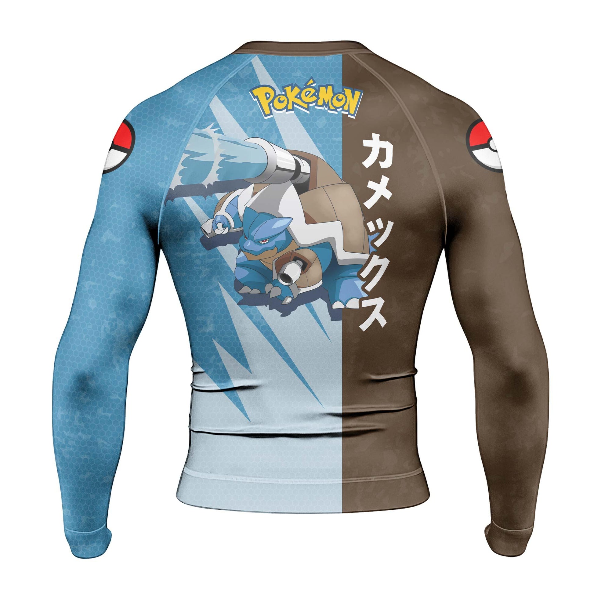 Pokemon Blastoise Water Cannon Rash Guard