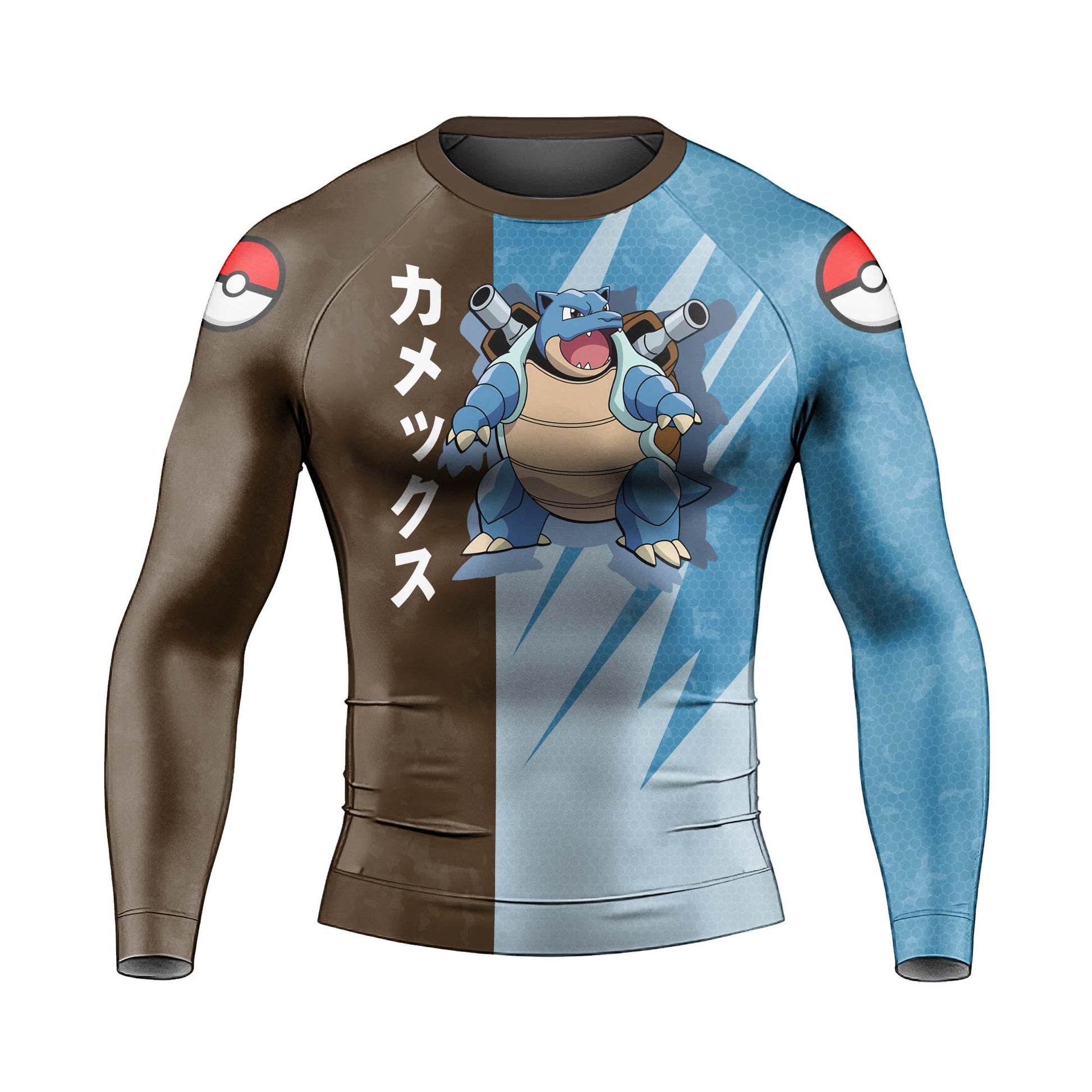 Pokemon Blastoise Water Cannon Rash Guard