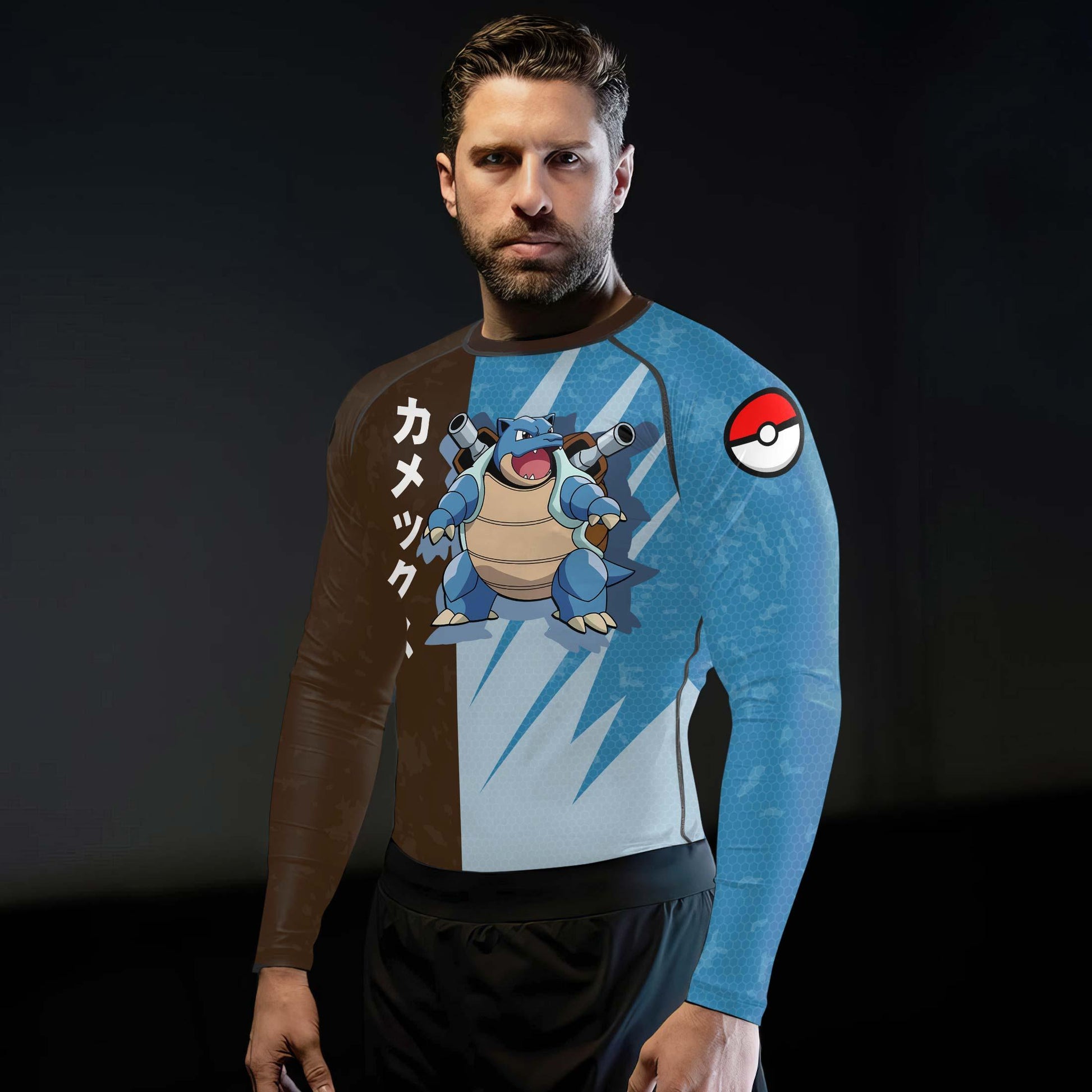 Pokemon Blastoise Water Cannon Rash Guard