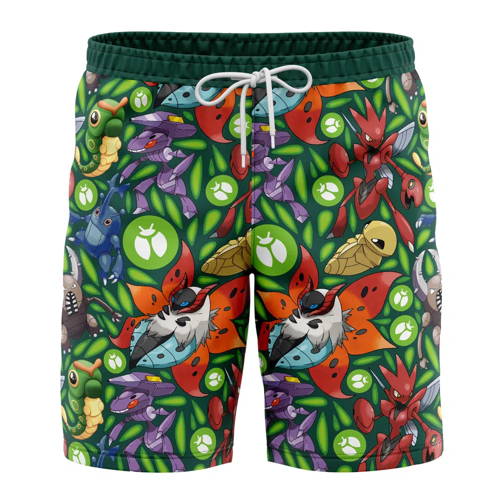 Pokemon Bug Type Swim Trunks