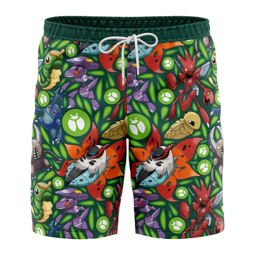 Pokemon Bug Type Swim Trunks