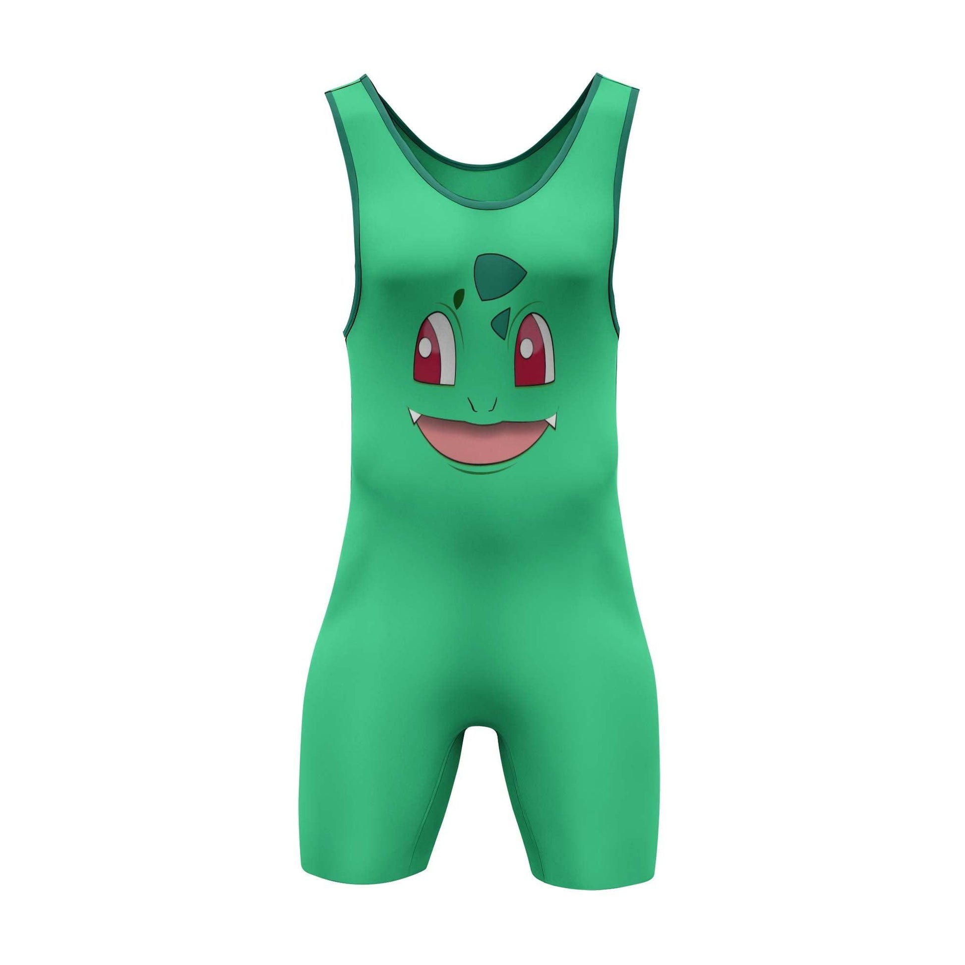 Pokemon Bulbasaur Face Wrestling Singlet