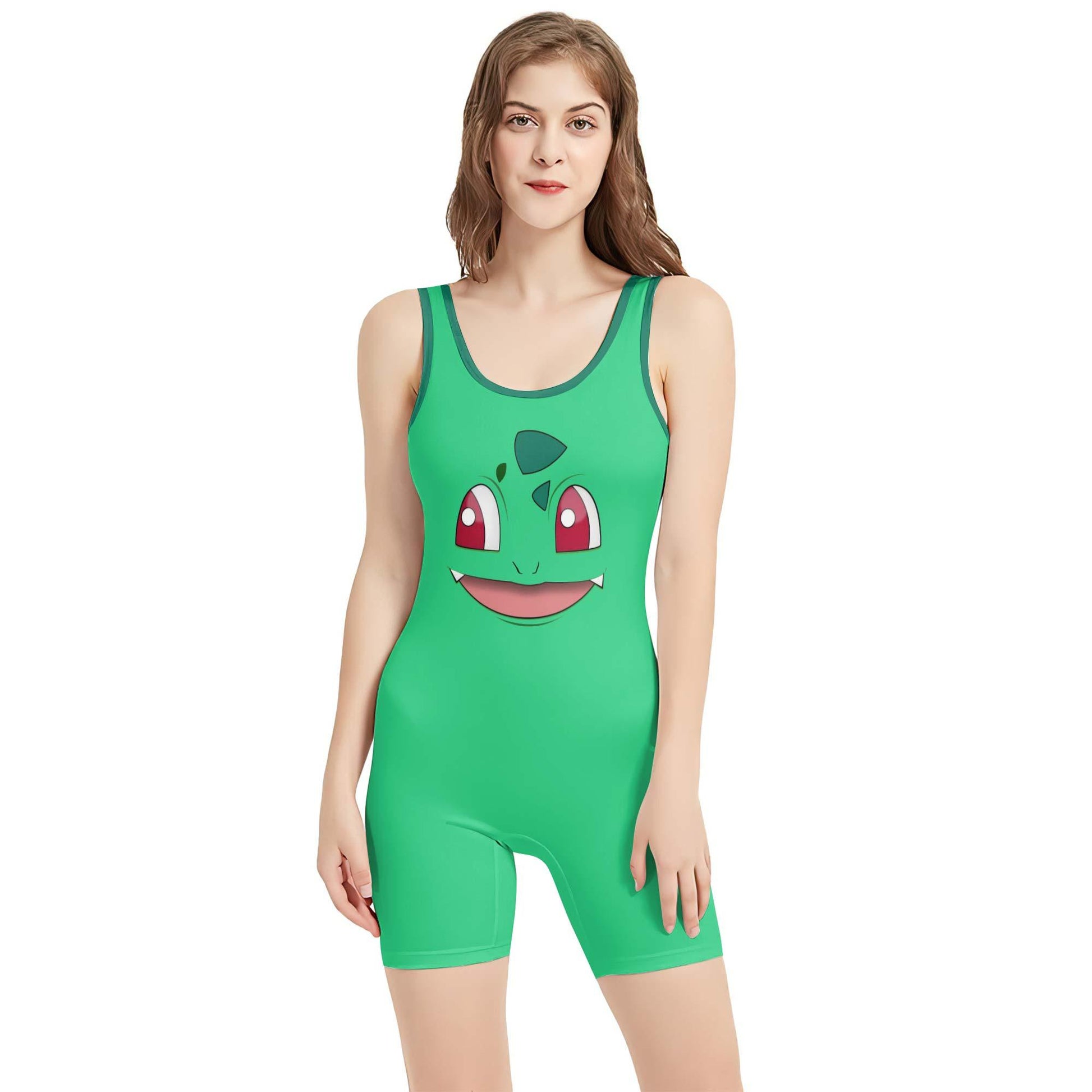 Pokemon Bulbasaur Face Wrestling Singlet