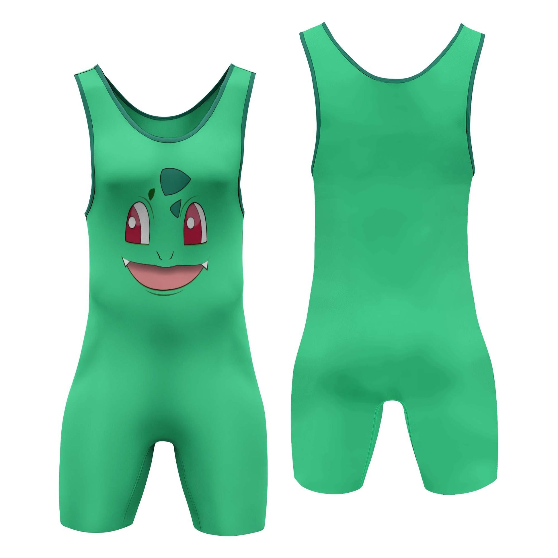 Pokemon Bulbasaur Face Wrestling Singlet